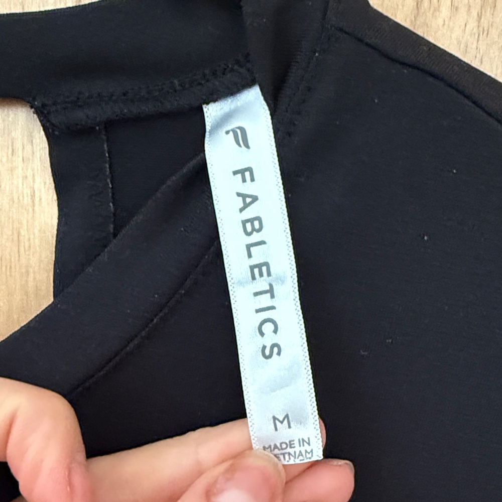 Fabletics Black Muscle Tee View 2